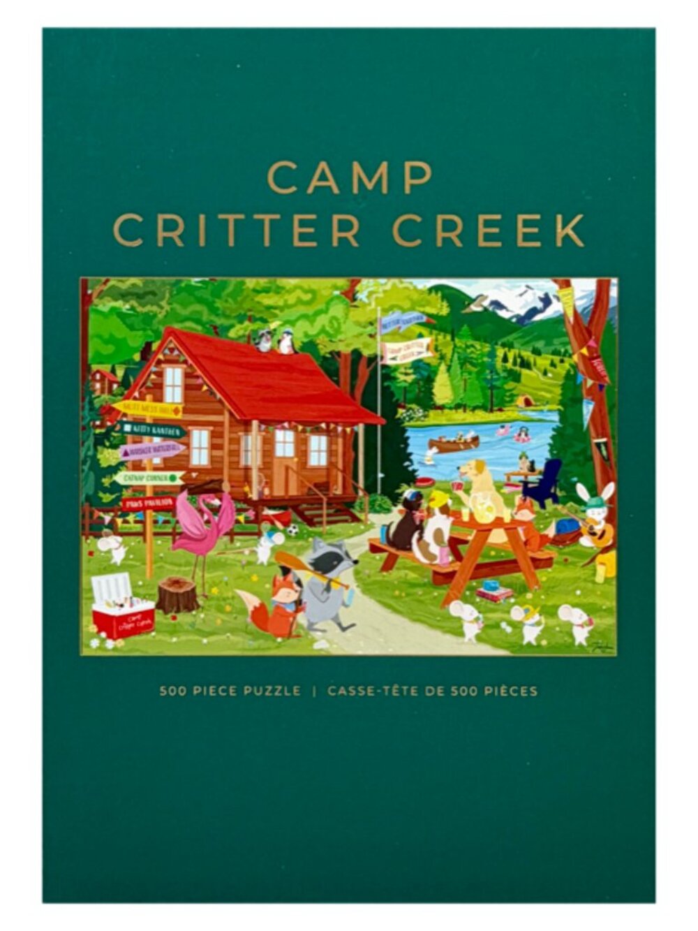 Hobbry 500pc Camp Critter Creek Puzzle Rachel Joanis NEW Sealed